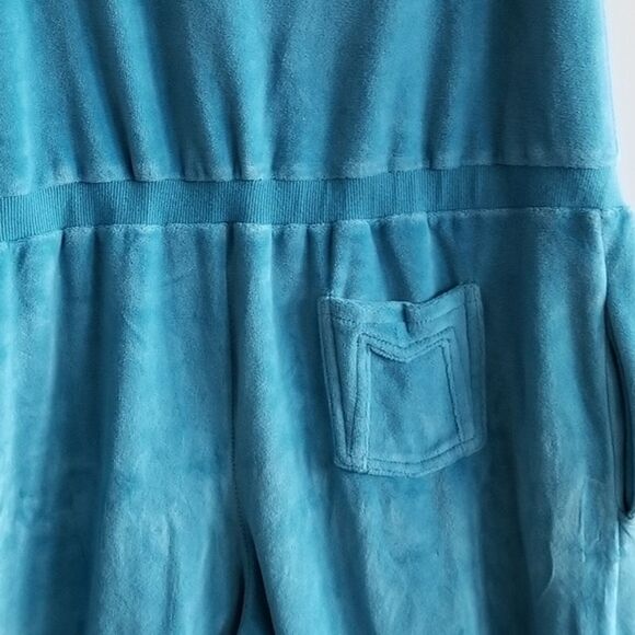 Marc Jacobs Turquoise Blue Velour Romper size Small - Picture 10 of 12